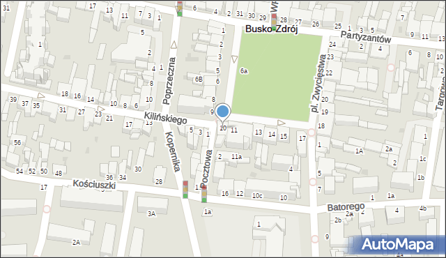Busko-Zdrój, Plac Zwycięstwa, 10, mapa Busko-Zdrój