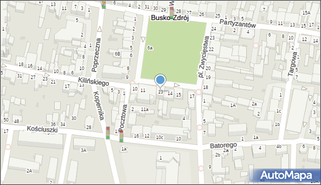 Busko-Zdrój, Plac Zwycięstwa, 13, mapa Busko-Zdrój