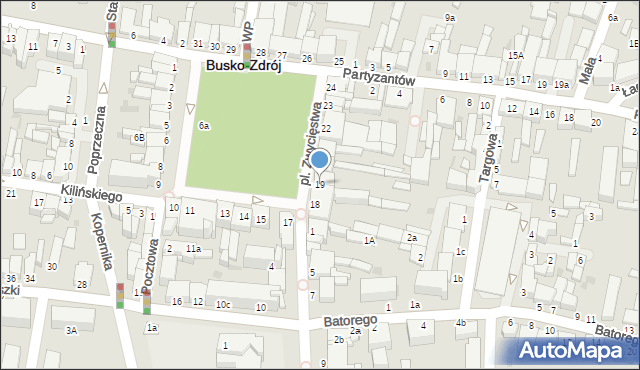 Busko-Zdrój, Plac Zwycięstwa, 19, mapa Busko-Zdrój