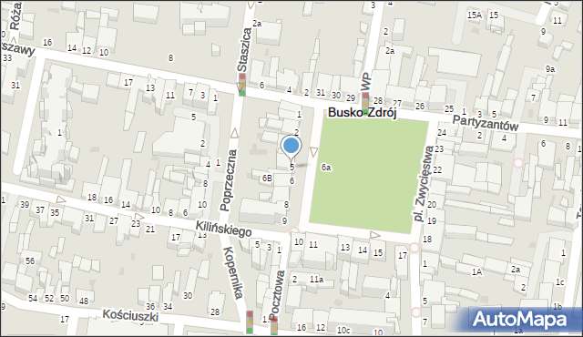 Busko-Zdrój, Plac Zwycięstwa, 5, mapa Busko-Zdrój