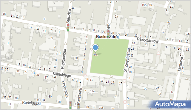 Busko-Zdrój, Plac Zwycięstwa, 6a, mapa Busko-Zdrój