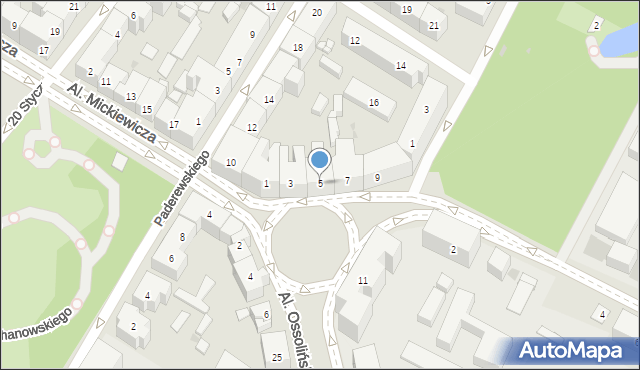 Bydgoszcz, Plac Weyssenhoffa, 5, mapa Bydgoszczy