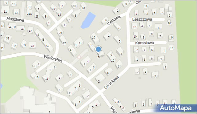 Bydgoszcz, Płociowa, 5, mapa Bydgoszczy