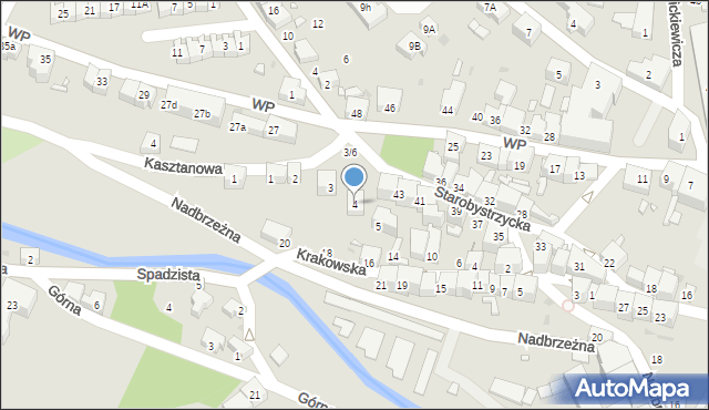 Bystrzyca Kłodzka, Plac Kościuszki Tadeusza, gen., 4, mapa Bystrzyca Kłodzka
