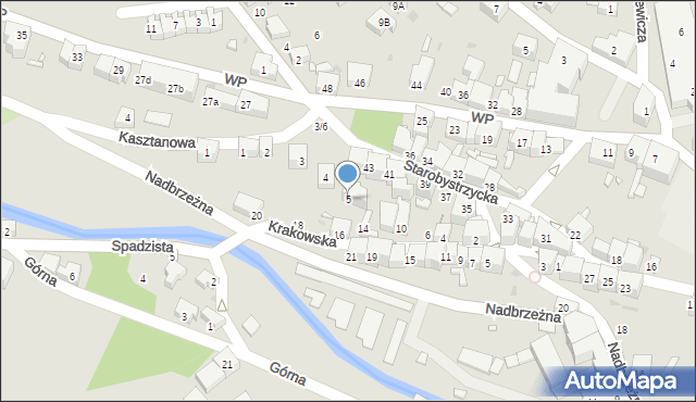Bystrzyca Kłodzka, Plac Kościuszki Tadeusza, gen., 5, mapa Bystrzyca Kłodzka