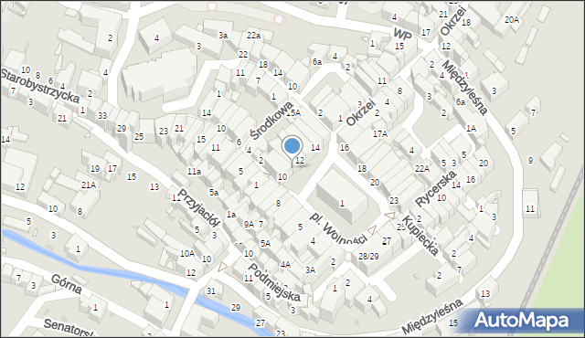 Bystrzyca Kłodzka, Plac Wolności, 11, mapa Bystrzyca Kłodzka
