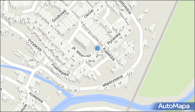 Bystrzyca Kłodzka, Plac Wolności, 27, mapa Bystrzyca Kłodzka