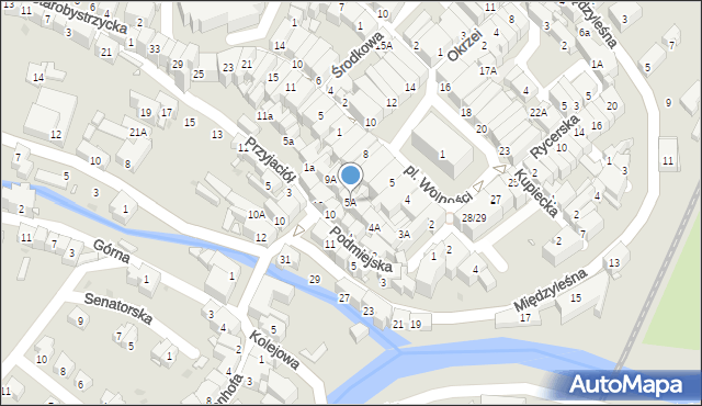 Bystrzyca Kłodzka, Plac Wolności, 6A, mapa Bystrzyca Kłodzka