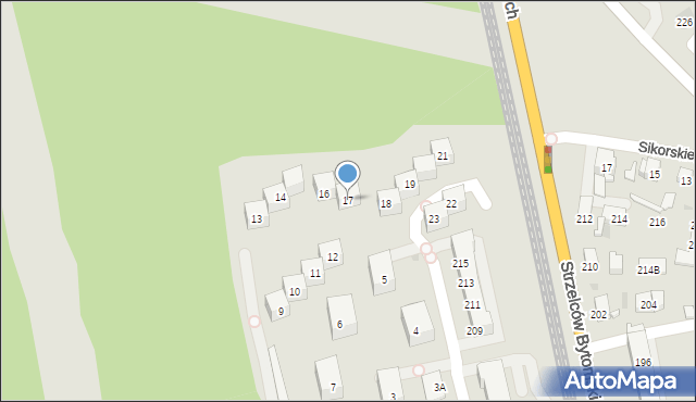 Bytom, Plac Żeromskiego Stefana, 17, mapa Bytomia