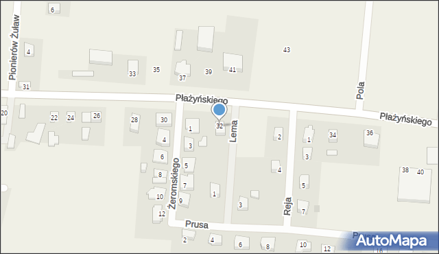 Cedry Wielkie, Płażyńskiego Macieja, 32, mapa Cedry Wielkie