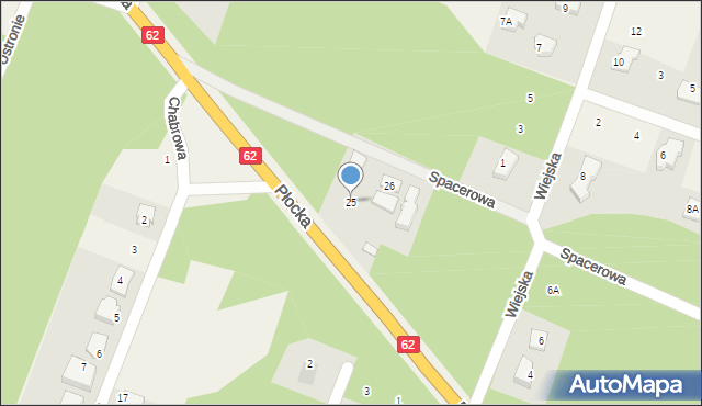 Cekanowo, Płocka, 25, mapa Cekanowo