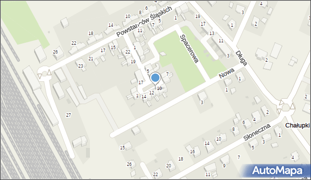 Chałupki, Plac Warszawski, 11, mapa Chałupki