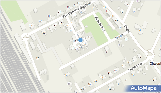 Chałupki, Plac Warszawski, 12, mapa Chałupki