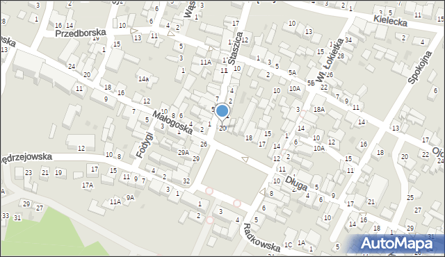 Chęciny, Plac 2 Czerwca, 20, mapa Chęciny