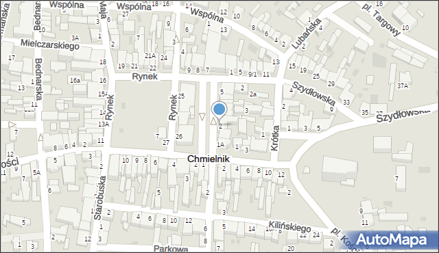 Chmielnik, Plac Kościuszki Tadeusza, gen., 2, mapa Chmielnik