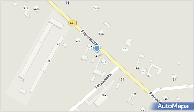 Chocz, Pleszewska, 43, mapa Chocz