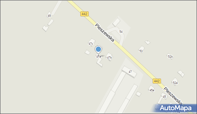 Chocz, Pleszewska, 47a, mapa Chocz