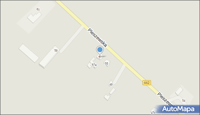 Chocz, Pleszewska, 57, mapa Chocz