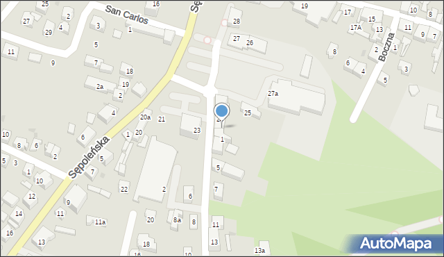 Chojnice, Plac Piastowski, 24a, mapa Chojnic