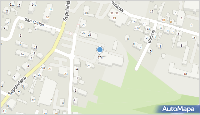 Chojnice, Plac Piastowski, 27a, mapa Chojnic