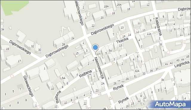Chojnów, Plac Konstytucji 3 Maja, 4a, mapa Chojnów