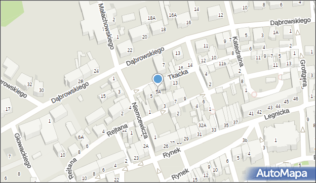Chojnów, Plac Konstytucji 3 Maja, 5A, mapa Chojnów