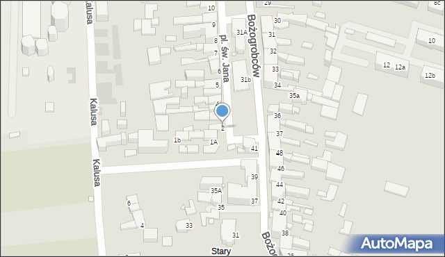 Chorzów, Plac św. Jana, 2, mapa Chorzów