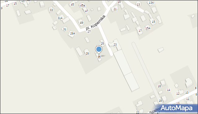 Chwostek, Plac Kopernika Mikołaja, 35, mapa Chwostek