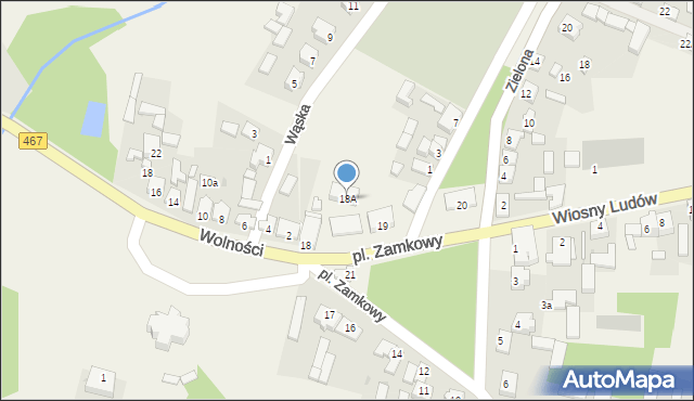 Ciążeń, Plac Zamkowy, 18A, mapa Ciążeń