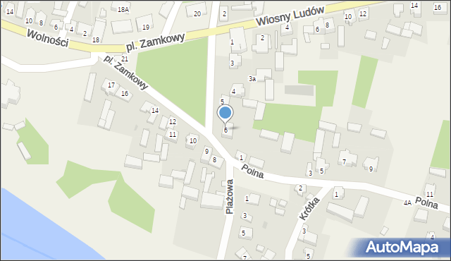 Ciążeń, Plac Zamkowy, 6, mapa Ciążeń