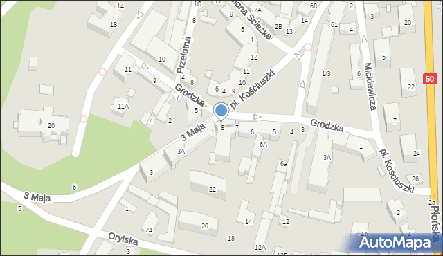 Ciechanów, Plac Kościuszki Tadeusza, gen., 8, mapa Ciechanów