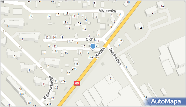 Ciechanów, Płocka, 16, mapa Ciechanów