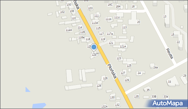 Ciechanów, Płońska, 124, mapa Ciechanów