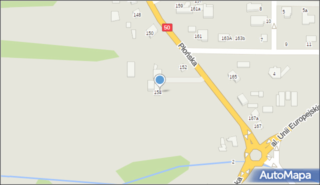 Ciechanów, Płońska, 154a, mapa Ciechanów