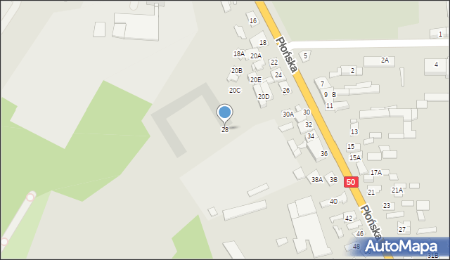 Ciechanów, Płońska, 28, mapa Ciechanów