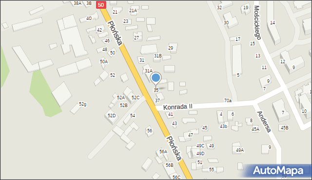 Ciechanów, Płońska, 35, mapa Ciechanów