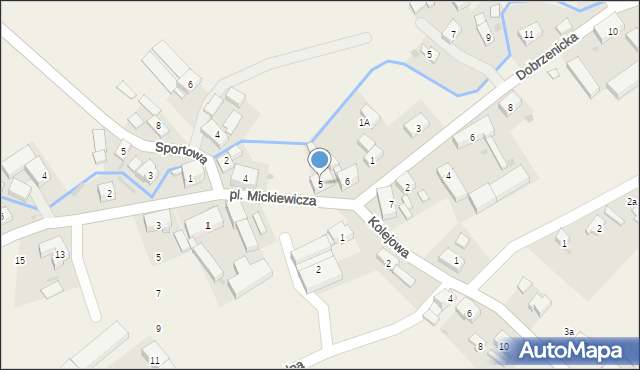 Ciepłowody, Plac Mickiewicza Adama, 5, mapa Ciepłowody
