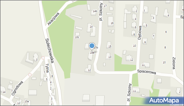 Cigacice, Plac Szkolny, 14a, mapa Cigacice