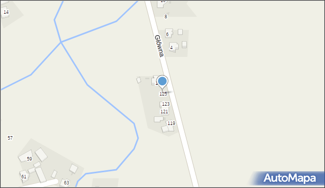 Cisek, Planetorza, 125, mapa Cisek