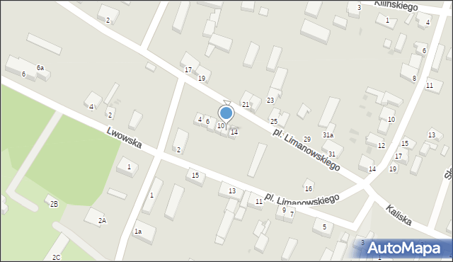 Cybinka, Plac Limanowskiego, 12, mapa Cybinka