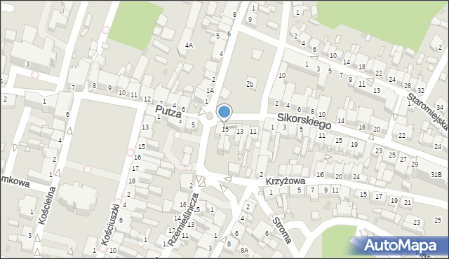 Czarnków, Plac Karskiego Jana, 15, mapa Czarnków
