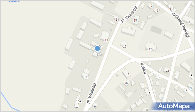 Czarnów, Plac Wolności, 12A, mapa Czarnów