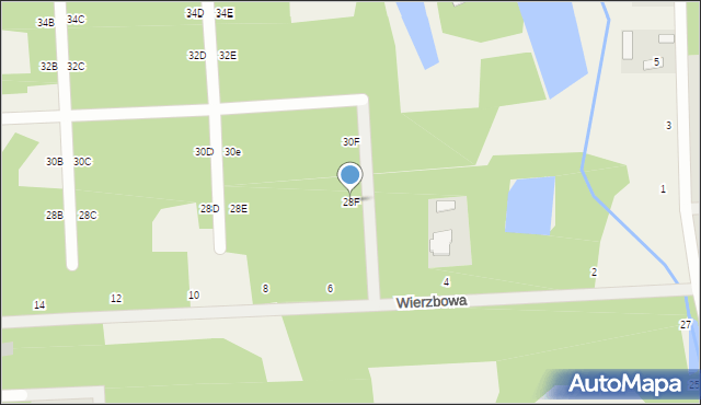 Czarny Las, Platanowa, 28F, mapa Czarny Las