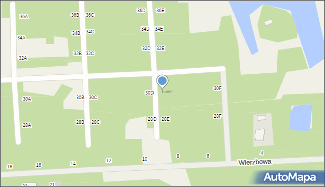 Czarny Las, Platanowa, 30e, mapa Czarny Las