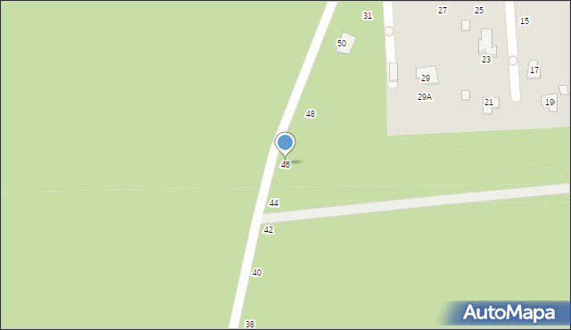 Czarny Las, Platanowa, 46, mapa Czarny Las