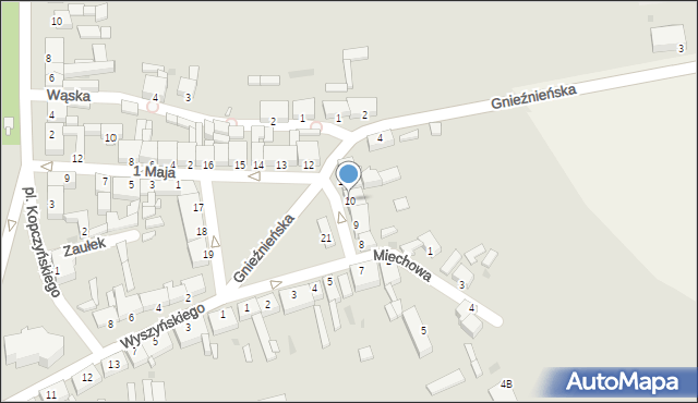 Czerniejewo, Plac Wiosny Ludów, 10, mapa Czerniejewo