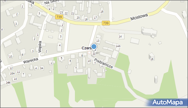 Czersk, Plac Tysiąclecia, 11, mapa Czersk