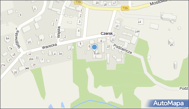 Czersk, Plac Tysiąclecia, 7a, mapa Czersk