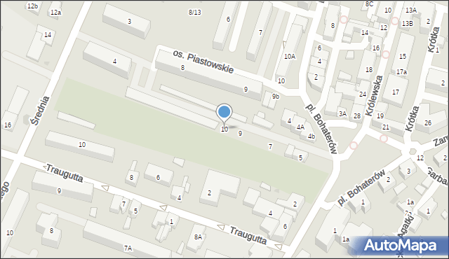 Człuchów, Plac Bohaterów, 10, mapa Człuchów