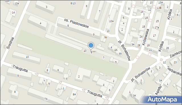 Człuchów, Plac Bohaterów, 9, mapa Człuchów